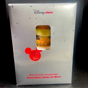 RARE Winnie-the-Pooh’s Thoughtful Spot Disney Store Snow Globe BNIB SHIPS QUICK!